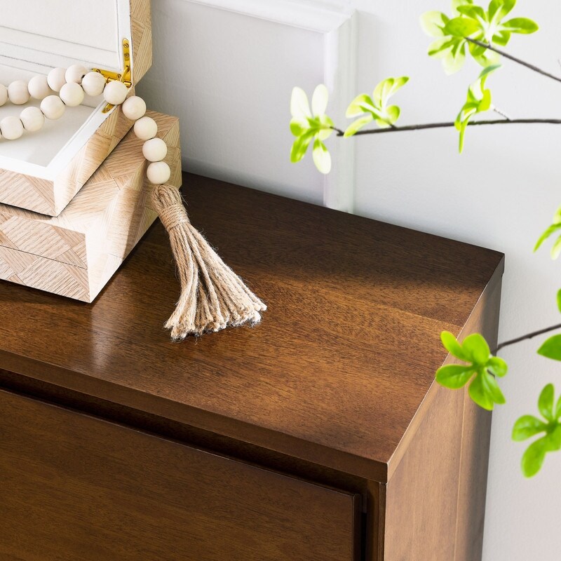 Retro Style Buffet Sideboard Cabinet with 2 Outlet Holes  Storage Cabinet for Entryway