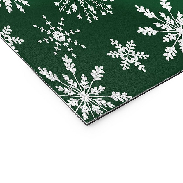 Iveta Abolina Silent Night Green Welcome Mat Society6