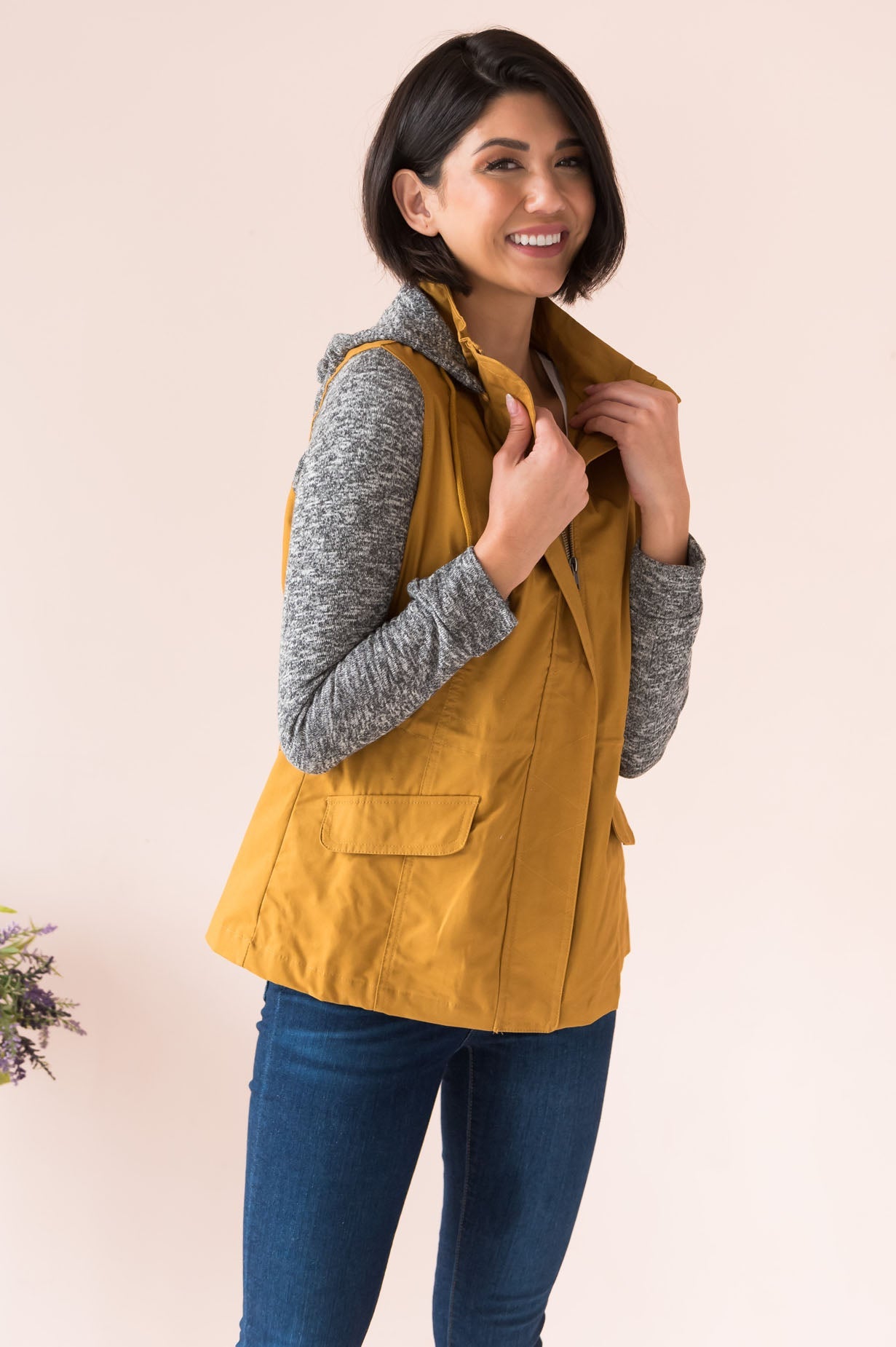 Bring on Fall Modest Light Weight Zip-Up Hoodie