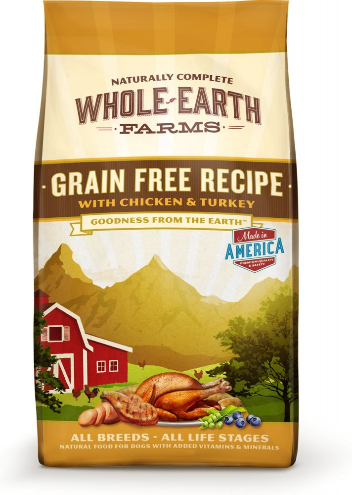 Whole Earth Farms Grain Free Recipe with Chicken and Turkey Dry Dog Fo