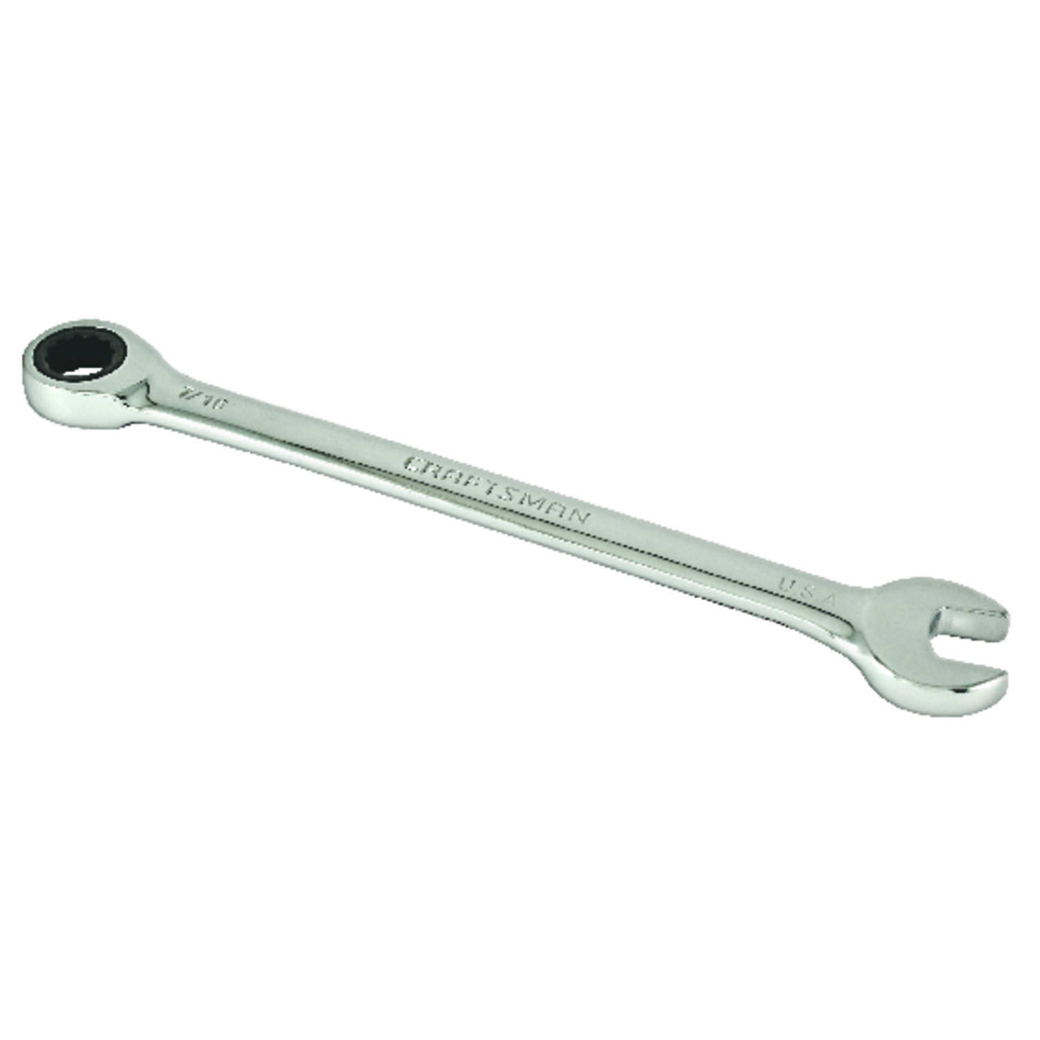 Craftsman 7/16 in. 12 Point SAE Ratcheting Wrench 1 pc