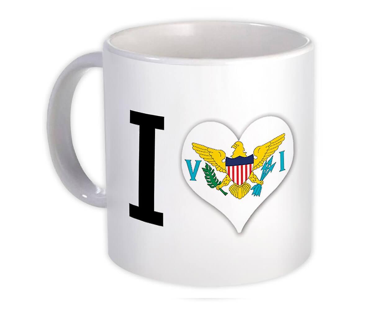 Gift Mug: I Love US Virgin Islands Flag