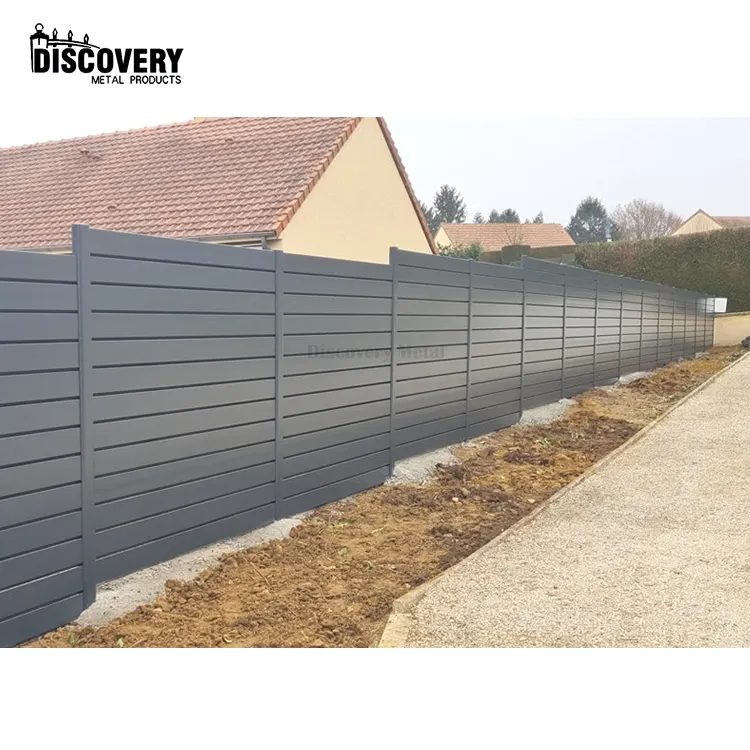 powder coated surface aluminum louver fence factory supply