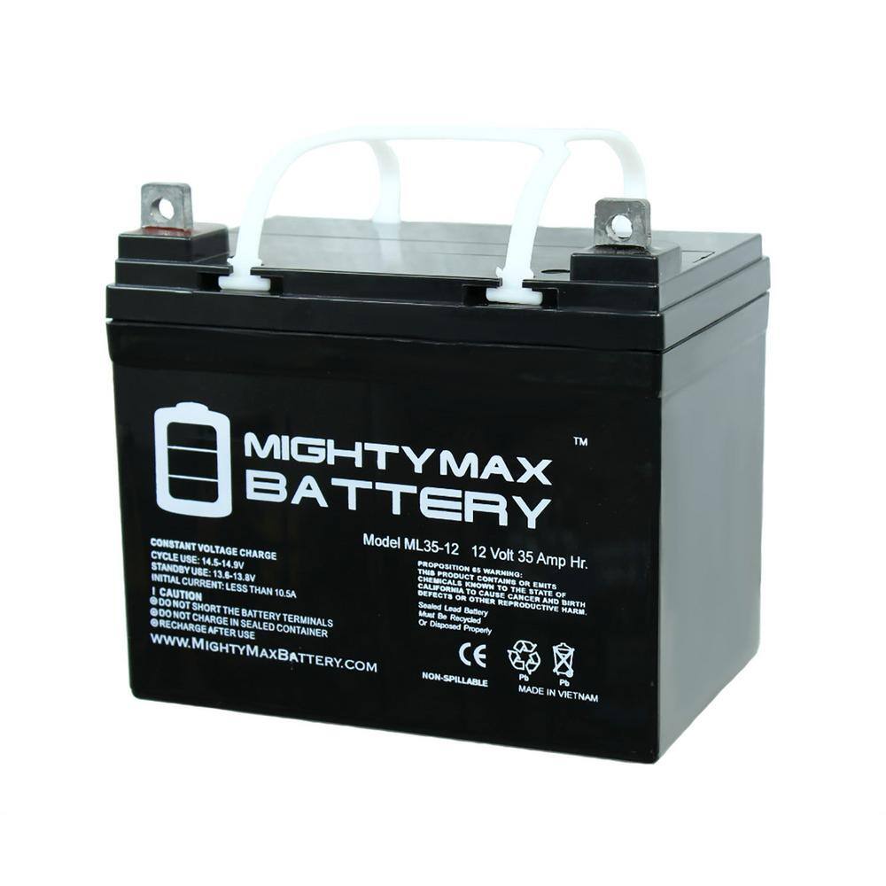 MIGHTY MAX BATTERY 12V 35Ah SLA Replacement Battery compatible with Interstate DCM0035 Wheelchair - 2 Pack MAX3553836