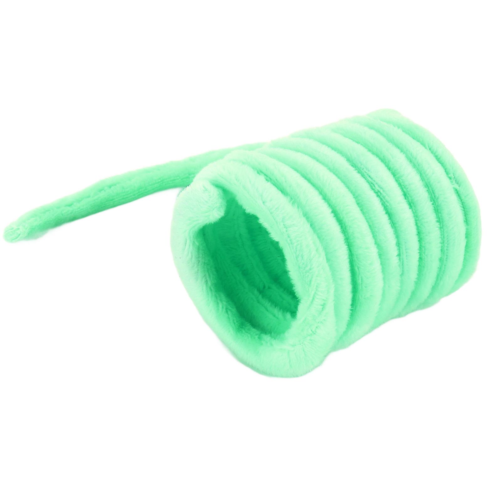 Cat Spring Toys Safe And Nontoxic Chewable Improve Health Spring Plush Cat Toys For Kittensgreen