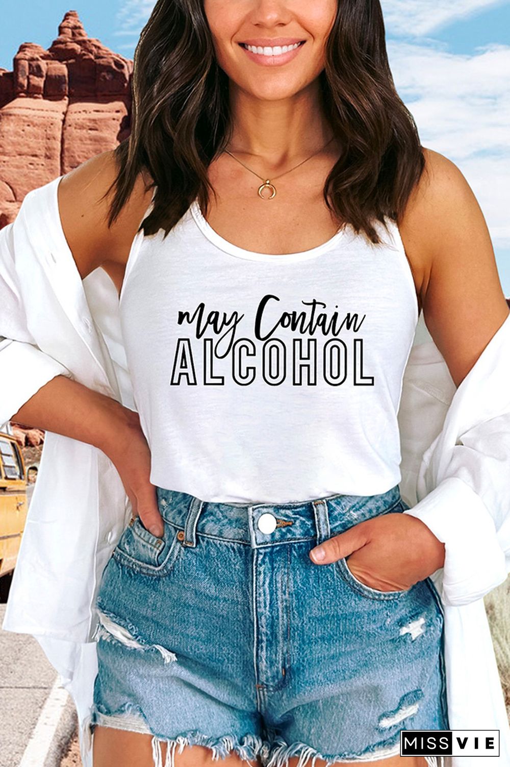 May Contain Alcohol Tank Top