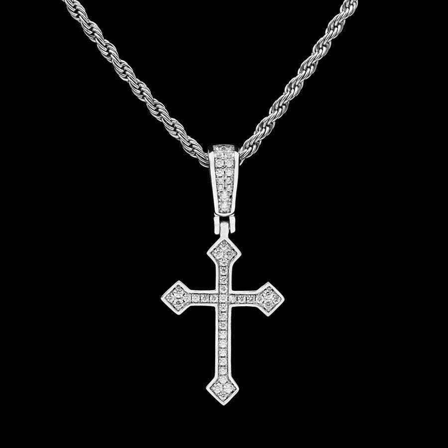 Celtic Cross V.2 in White Gold