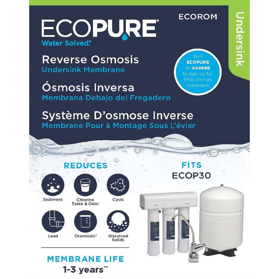 EcoPure ECOROM Reverse Osmosis Under Sink Replacement Water Membrane