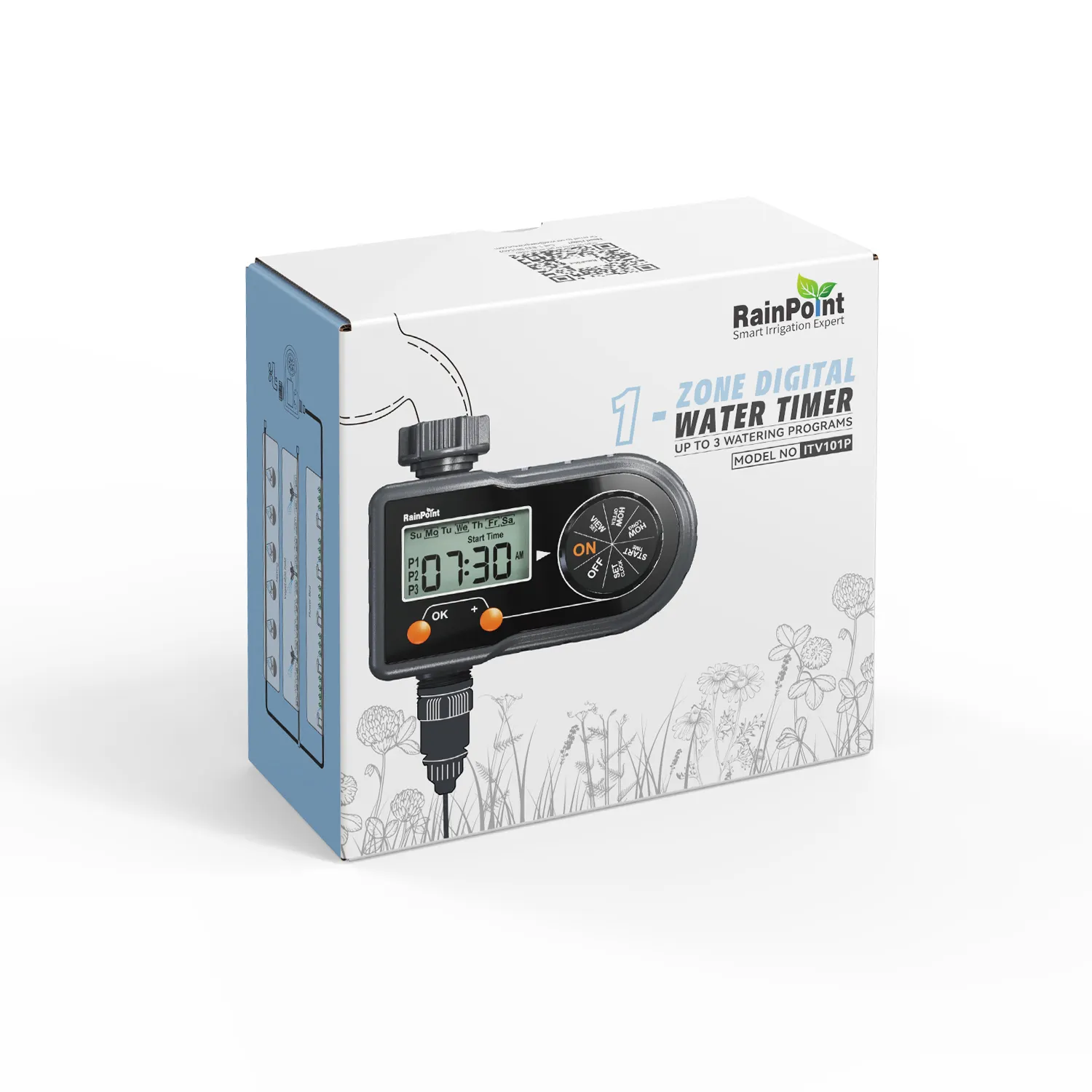 automatic digital electronic water timer system for garden