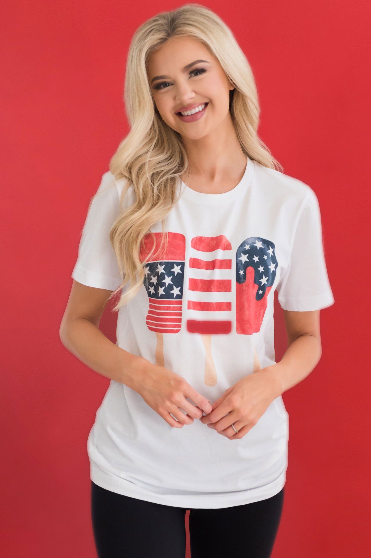 Patriotic Popsicles Modest Graphic Tee