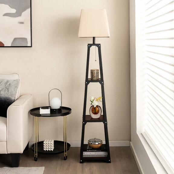 Costway 45812679 Trapezoidal Designed Floor Lamp w...