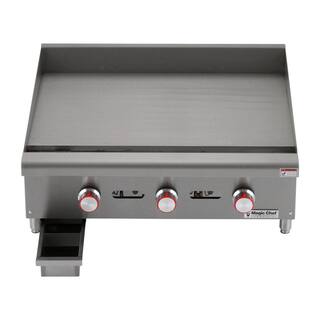 Magic Chef 36 in. Commercial Thermostatic Countertop Gas Griddle MCCTG36A