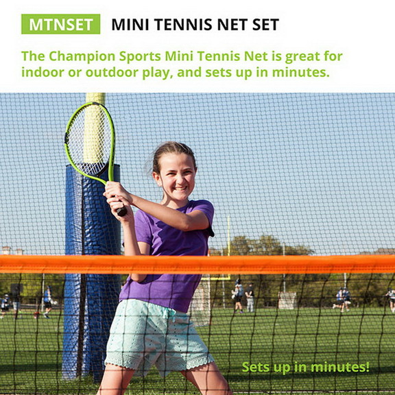 Champion Sports MTNSET Mini Tennis Net Set