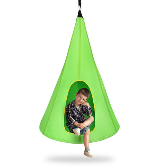 Costway 85923670 32 Inch Kids Nest Swing Chair Han...