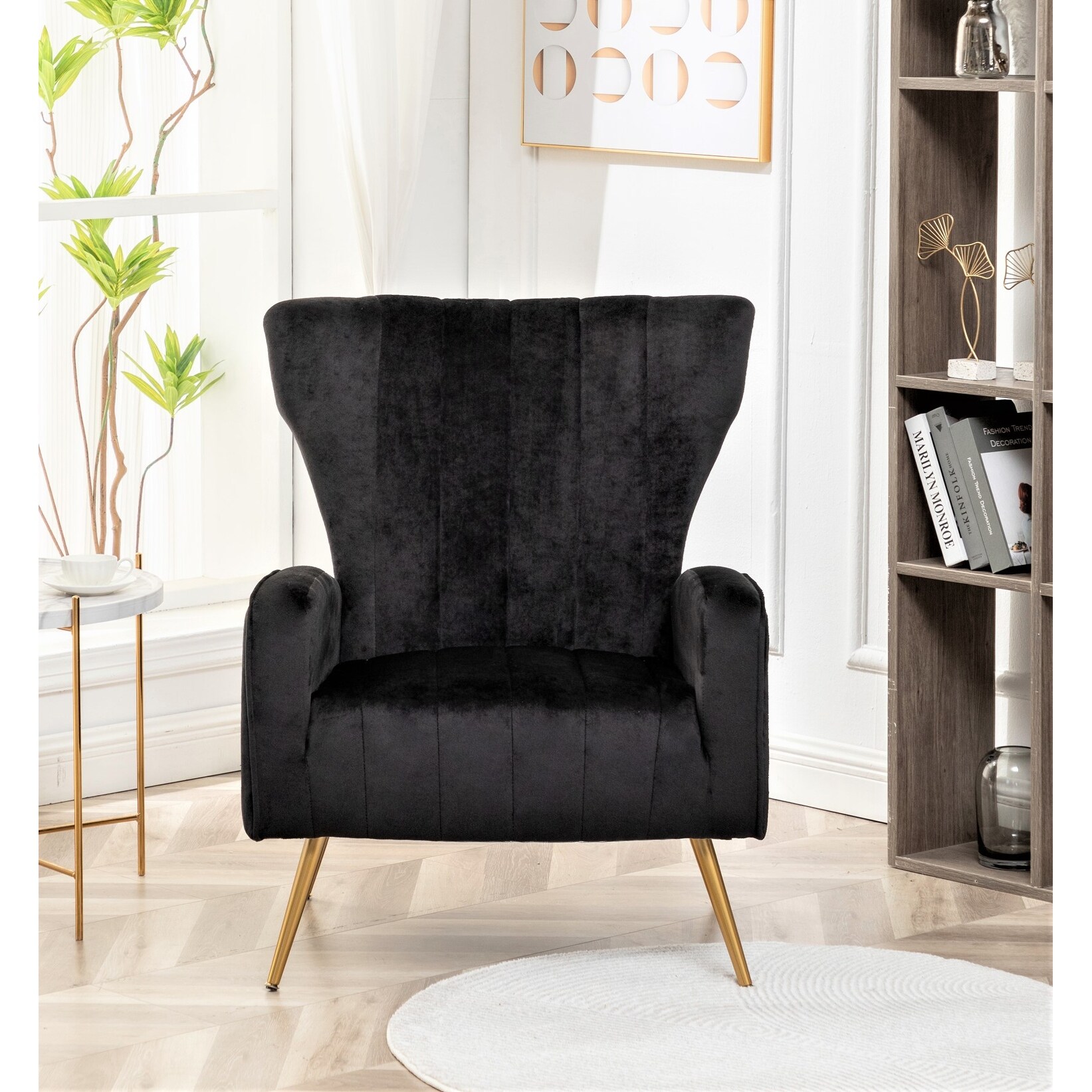 Kaleigh 27.56W Velvet Sofa Chair