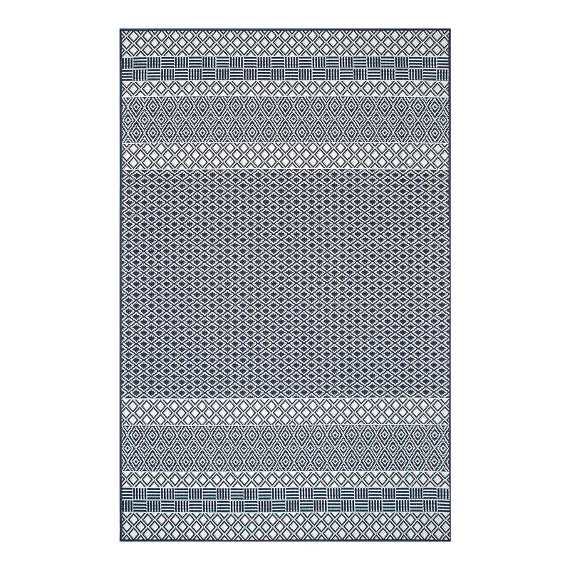 nuLOOM Tilly Striped Lattice Indoor/Outdoor Area Rug