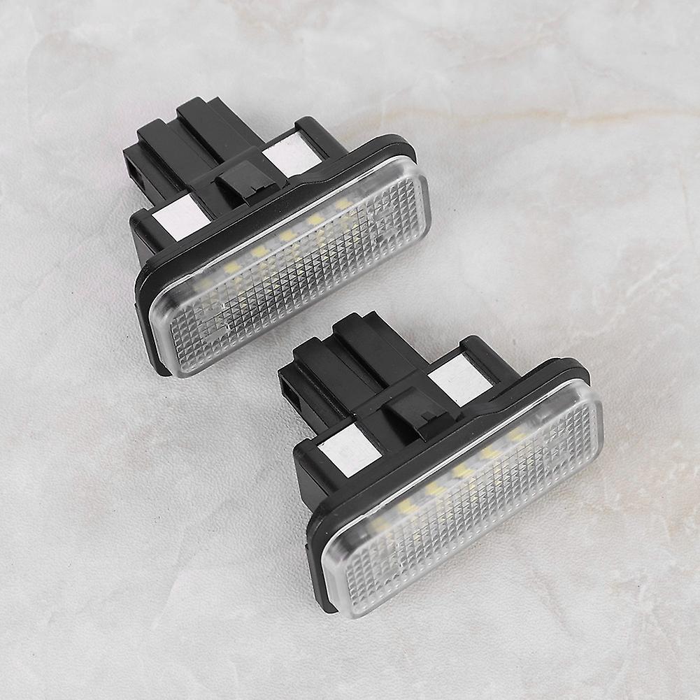 Pair Of Led License Number Plate Light Lamp Fit For Mercedes Benz S203 Estate W211 C219 R171