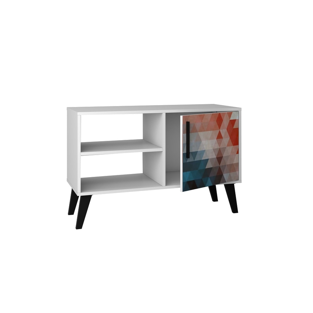 Manhattan Comfort Kagarbol Mid Century Modern 35.43 In. Media Cabinet Console