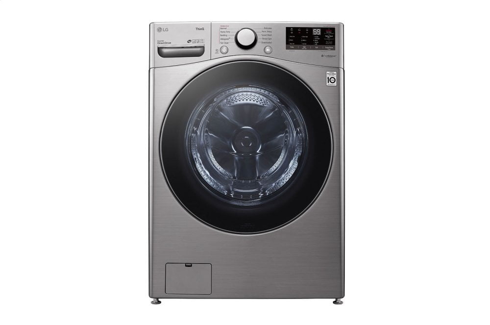 Lg WM3600HVA 4.5 Cu. Ft. Ultra Large Capacity Smart Wi-Fi Enabled Front Load Washer With Built-In Intelligence & Steam Technology