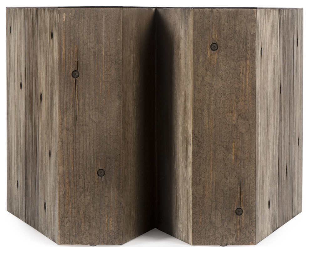 W Letter Side Table   Industrial   Side Tables And End Tables   by Peachtree Fine Furniture  Houzz