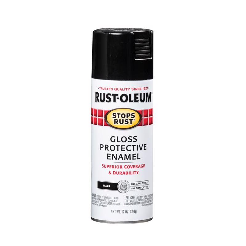 SPRYPAINT GLOSSBLACK12OZ