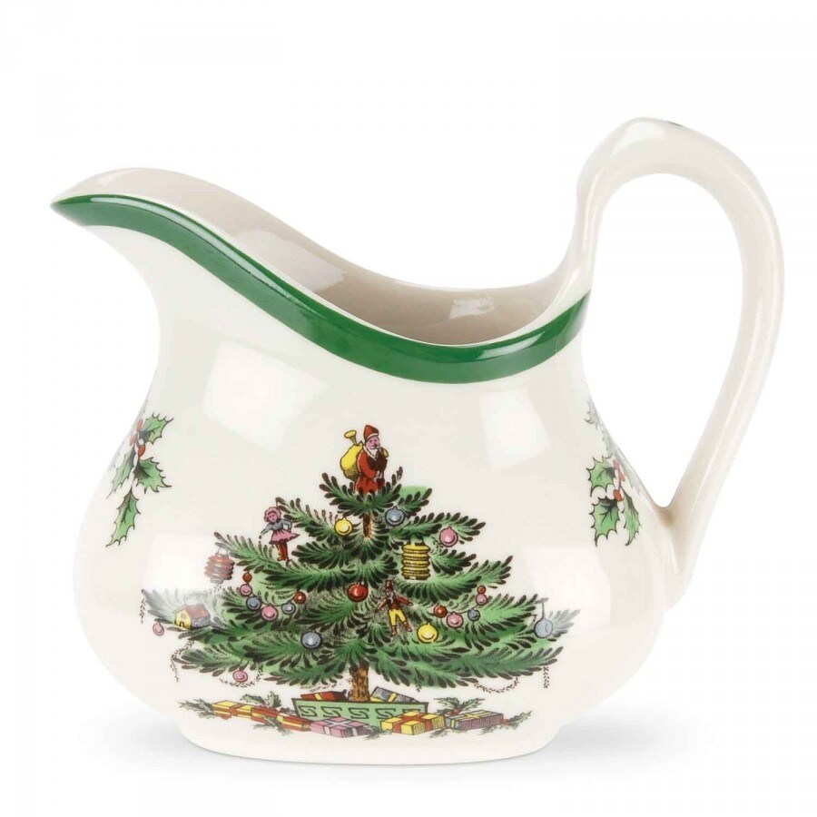 Spode Christmas Tree Sugar and Creamer Set   Sugar 16 oz. / Creamer 8 oz.