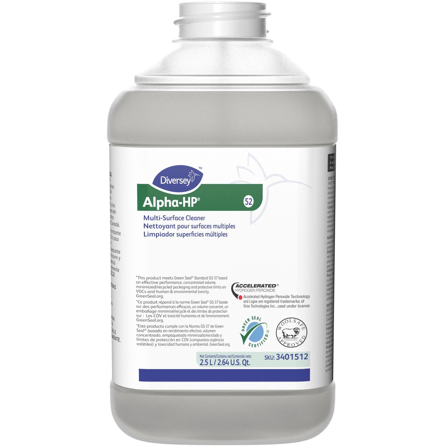 Alpha-HP Multi-Surface Cleaner by Diversey， Inc DVO3401512