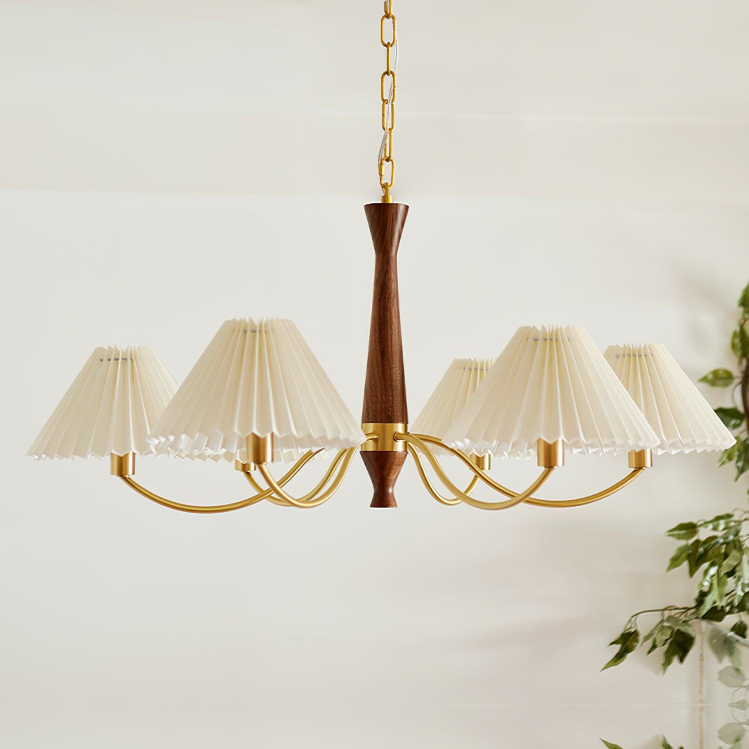 Pleated Chandelier