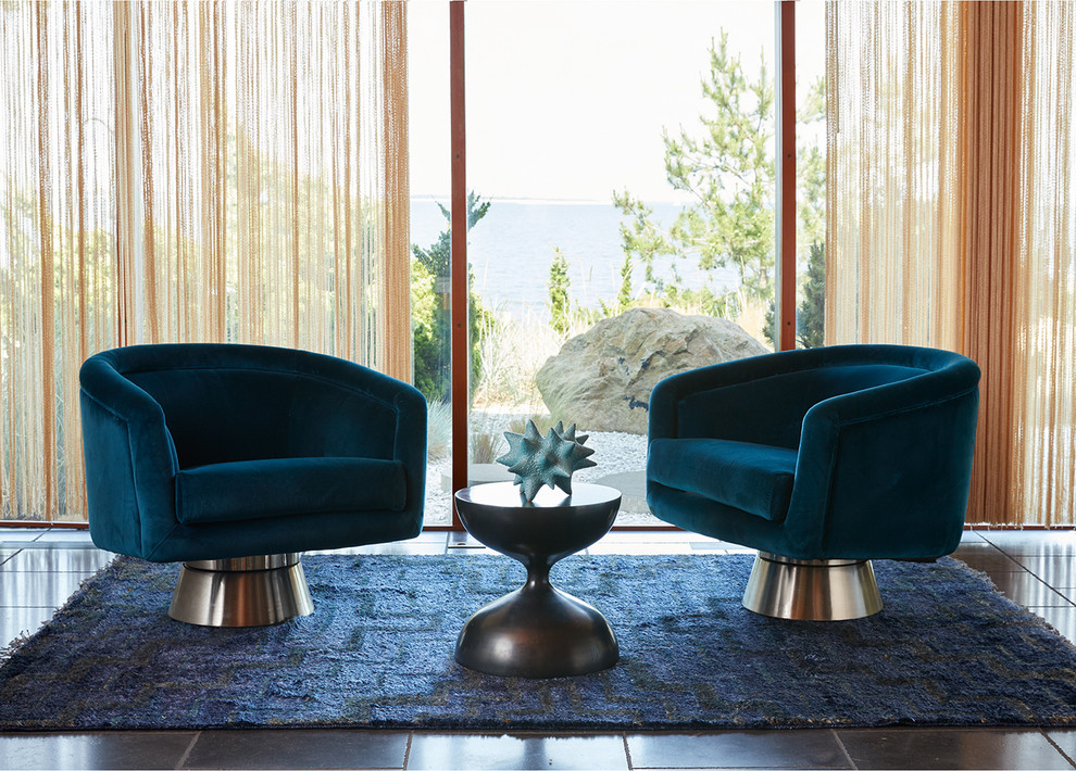 Bacharach Swivel Chair   Contemporary   Armchairs And Accent Chairs   by Jonathan Adler  Houzz