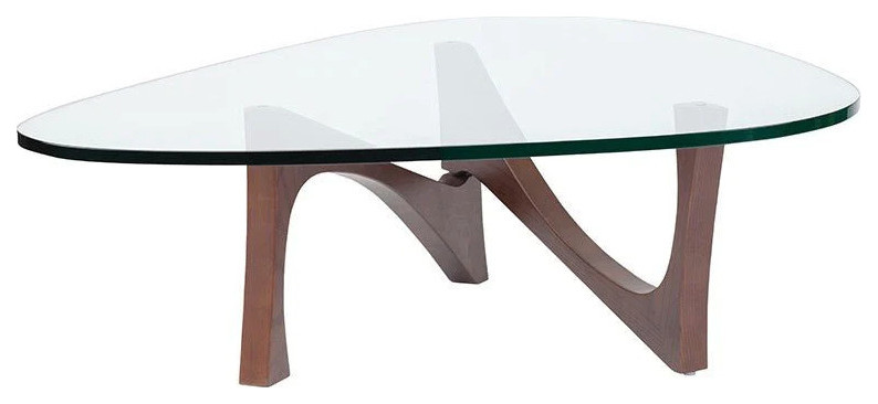 Lyric Walnut Coffee Table   Transitional   Coffee Tables   by Virgil Stanis Design  Houzz