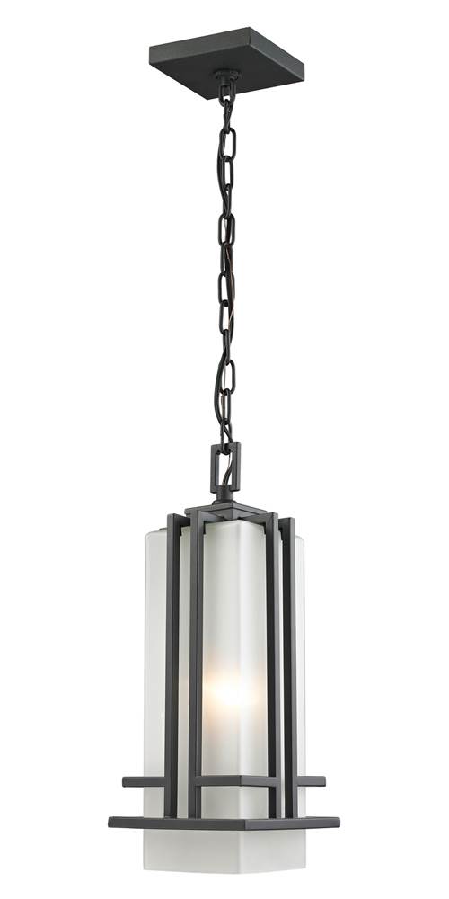 Z-Lite 550CHM Oiled Bronze Abbey 1 Light Outdoor Pendant