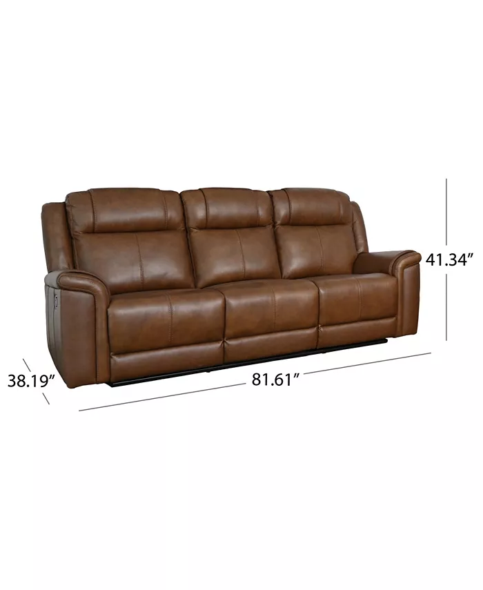 Abbyson Living Gilmore 86.6 Leather Manual Reclining Sofa