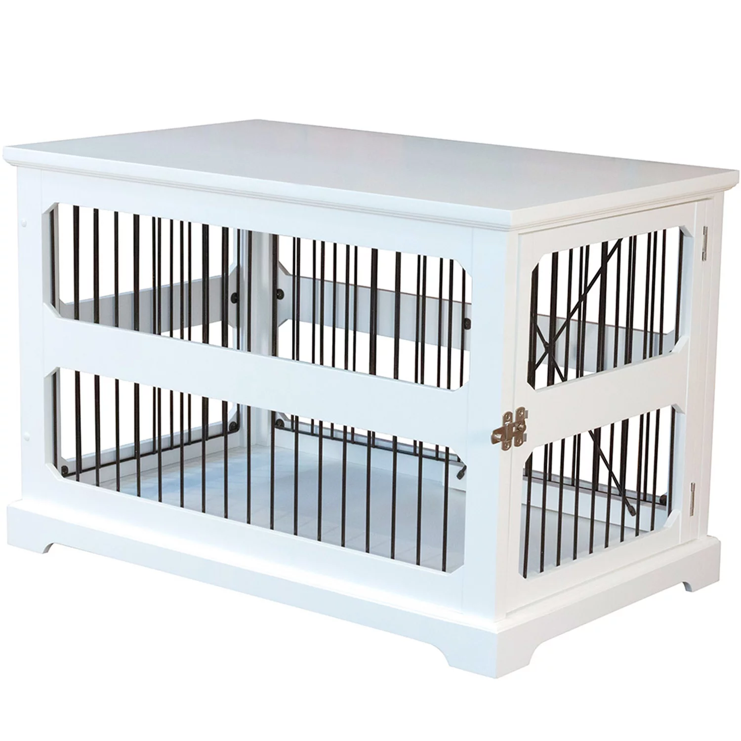 Zoovilla Medium Slide Aside Crate and End Table， White