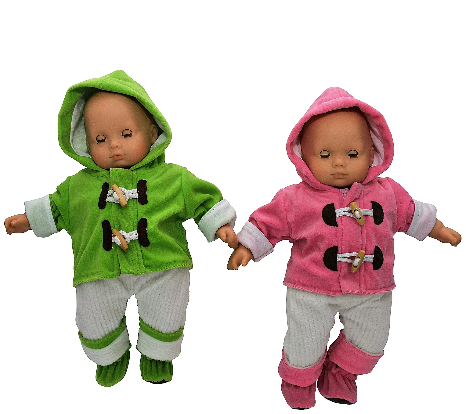 The Queen's Treasures Two 15 Baby Doll Twin Overall Outfits