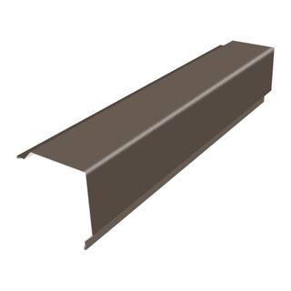 Gibraltar Building Products 10 ft. 29-Gauge Galvalume GR2 Gable Rake Flashing in Slate 987641