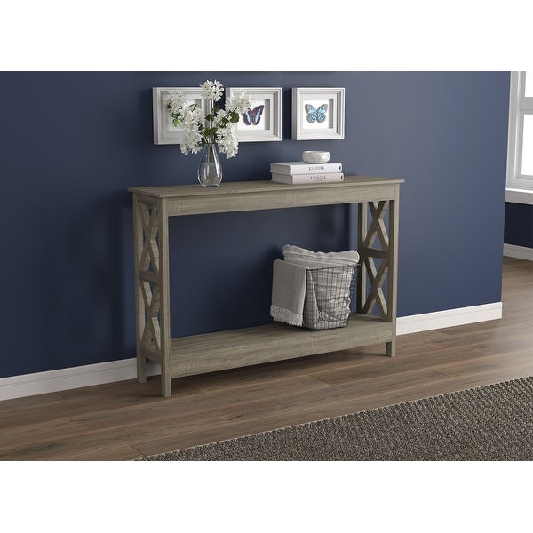 Console Table 47.25L Dark Taupe 1 Shelf - 47.25' x 12' x 32'