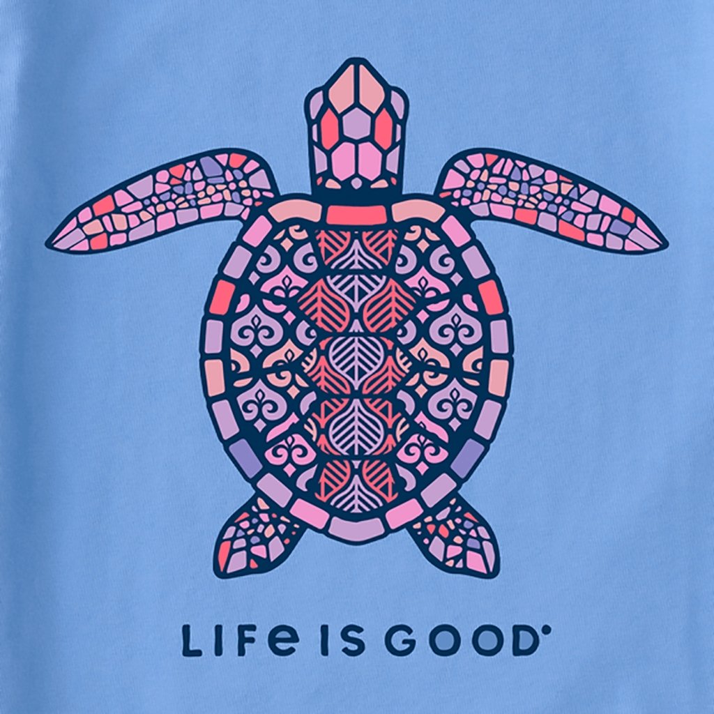 Life Is Good  Women's Mandala Turtle Crusher Tee