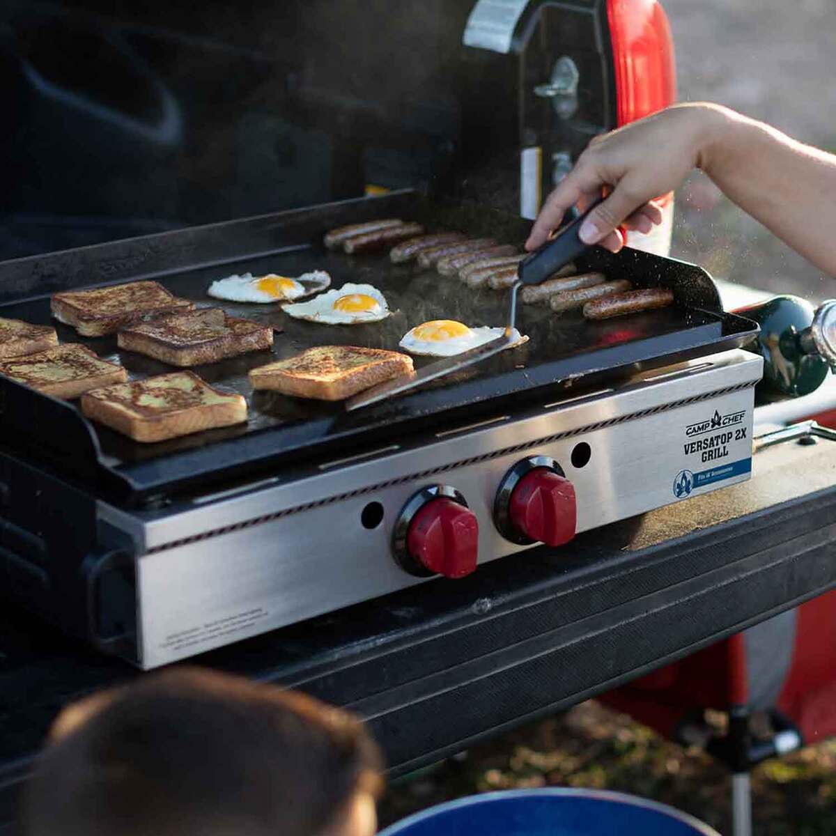 Camp Chef VersaTop 2X 2 Burner Griddle  Silver