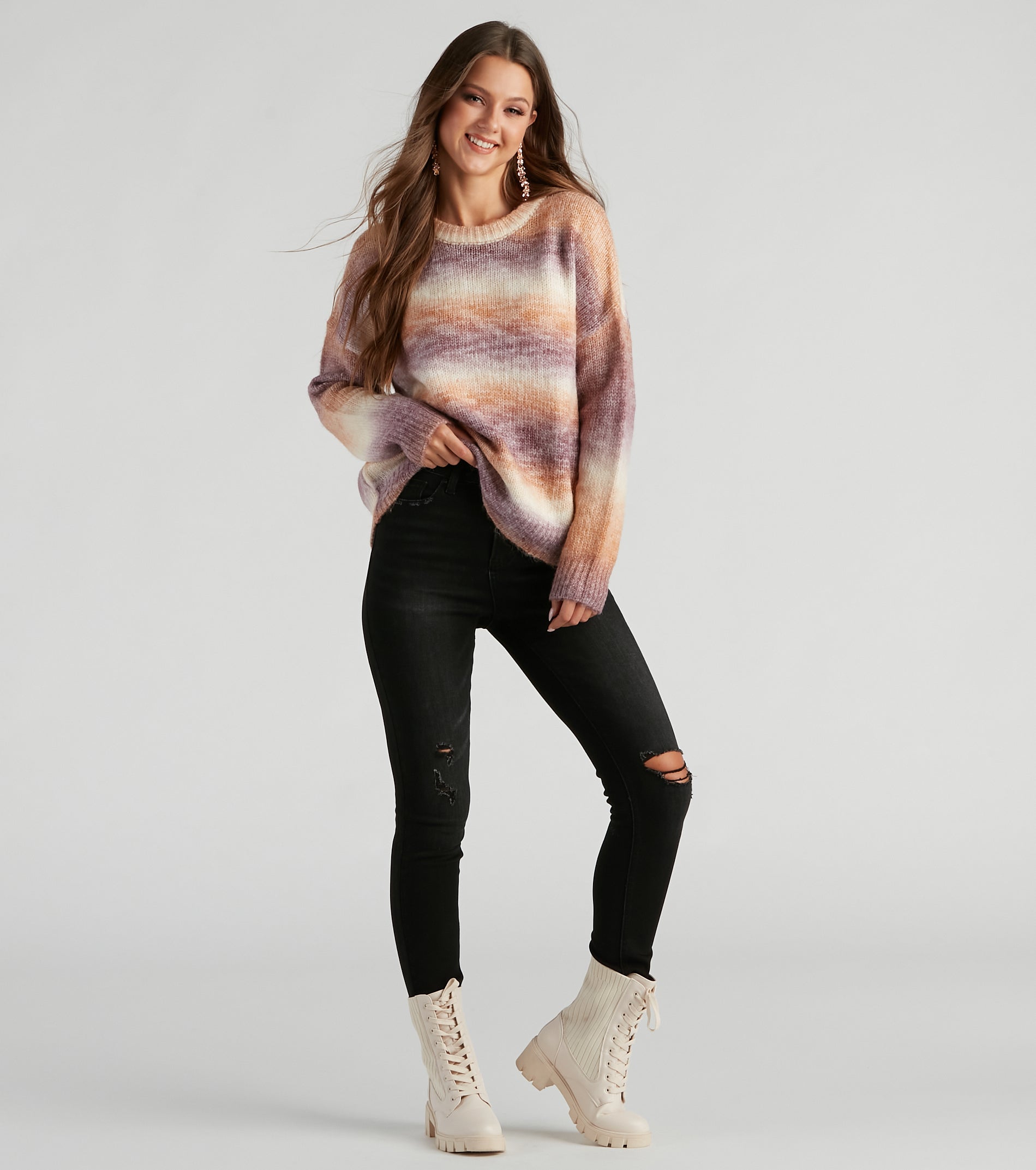 Caught In Color Ombre Knit Sweater