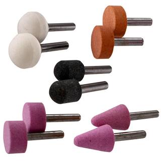 Husky Aluminum Oxide Grinding Stone Set (10-Piece) HDA12100