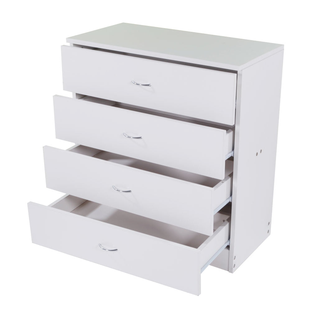 Wood Simple 3-Drawer/4-Drawer Dresser White/Black Storage for Bedroom Furniture Wooden Storage Cabinet with Drawers