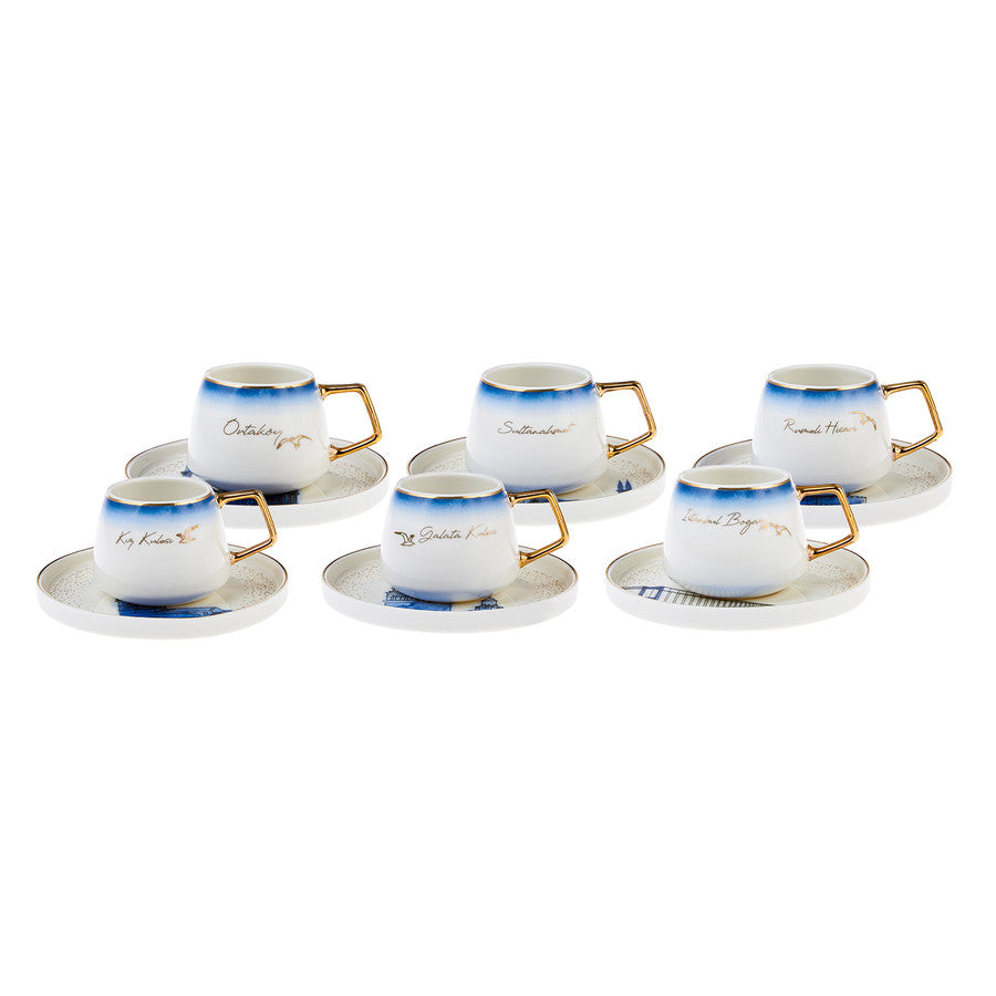 Karaca Istanbul 6 Person Coffee Cup Set 153.03.06.4473