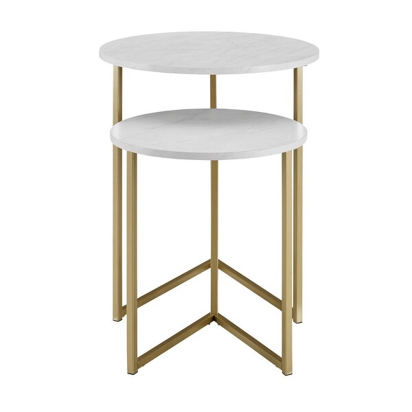 Middlebrook V-leg Nesting Side Table Set