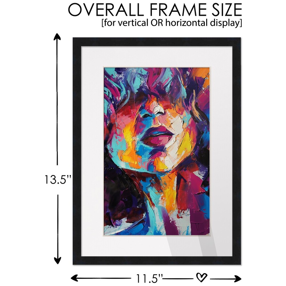 10x12 Black Picture Frame with 7.5x9.5 White Mat Opening for 8x10