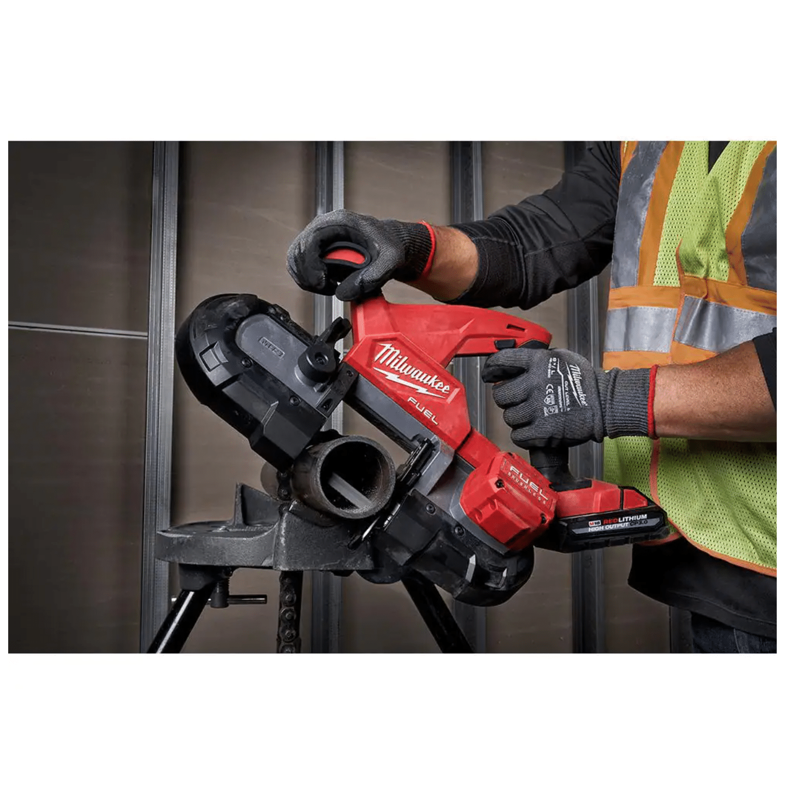 Milwaukee M18 Fuel 18-Volt Lithium-Ion Brushless Cordless Compact Bandsaw， Tool-Only (2829-20)