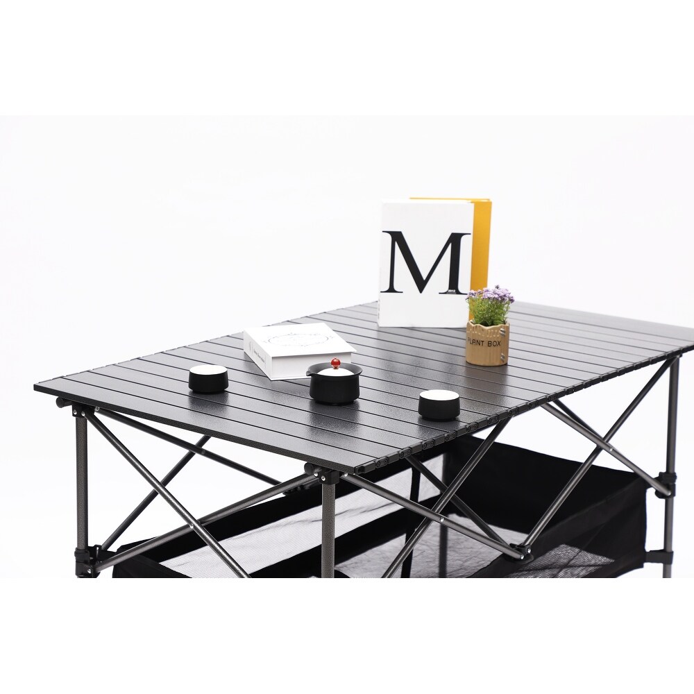 Aluminum Picnic Tables with 4 Oxford Cloth Chair