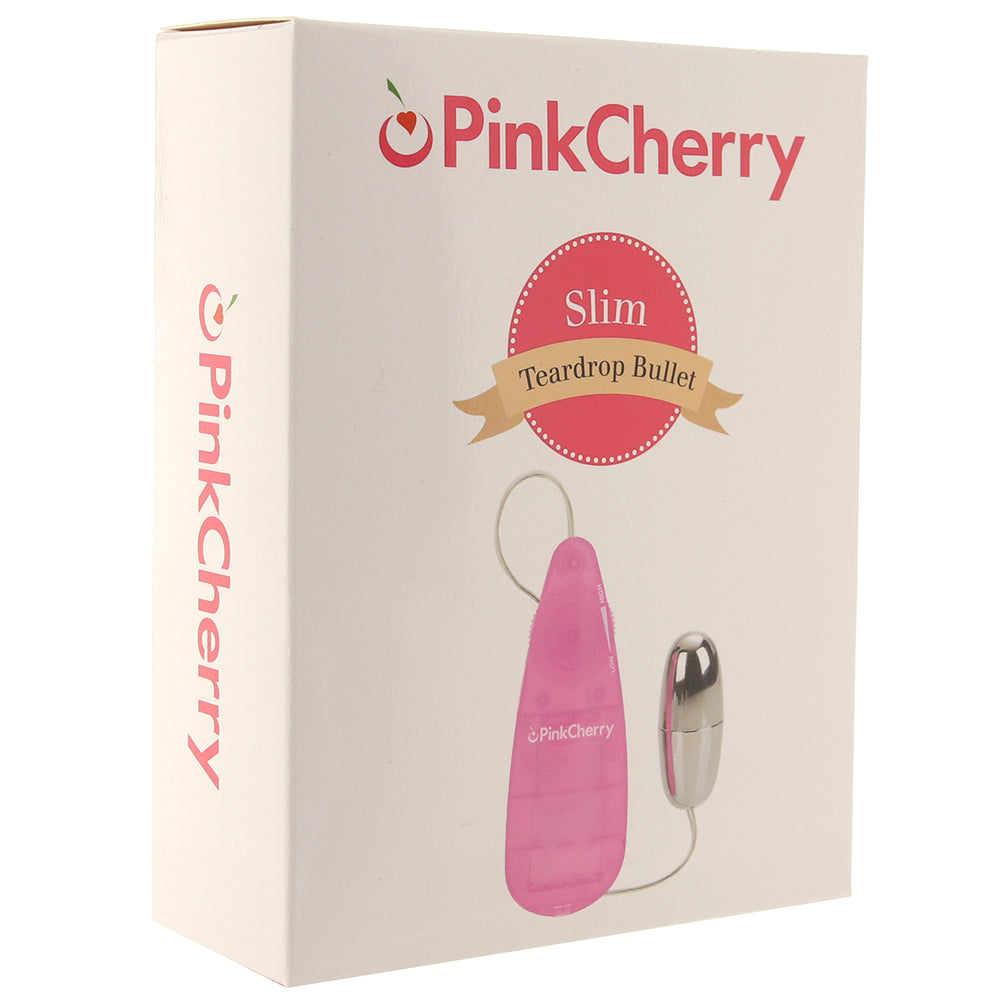 FantasyCherry Slim Teardrop Bullet Vibrator in Pink