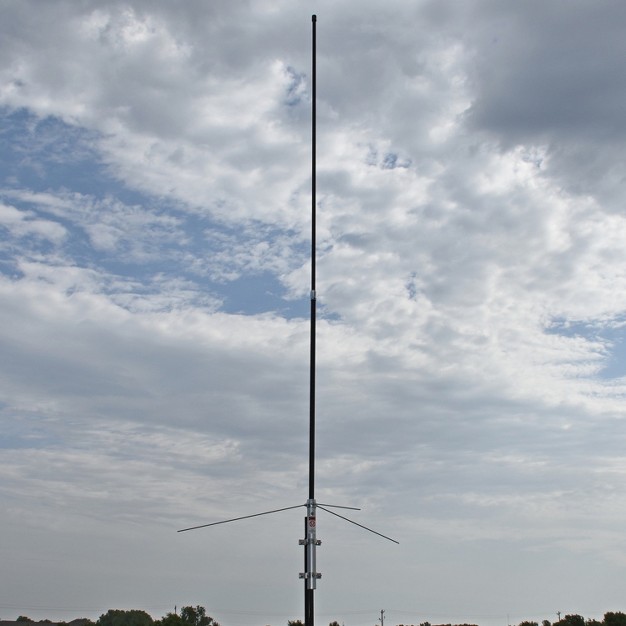 Tram 200 watt Dual band 2 section Fiberglass Base Antenna With 50 ohm Uhf So 239 Connector 8 ft 4 in Tall