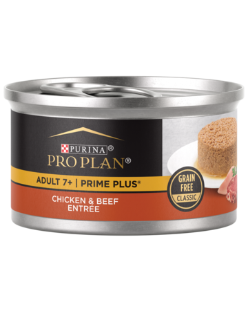 Purina Pro Plan Prime Plus 7+ Chicken  Beef Entree Classic Canned Cat