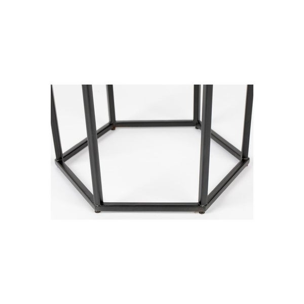 Bold Monkey Hooked On You Hexagon Side Table